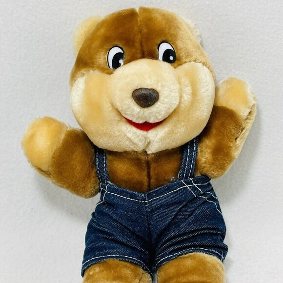 Shoney Bear Mascot Iconic Plush Blue Jean Overall Restaurant Fast Food American - Picture 5 of 10